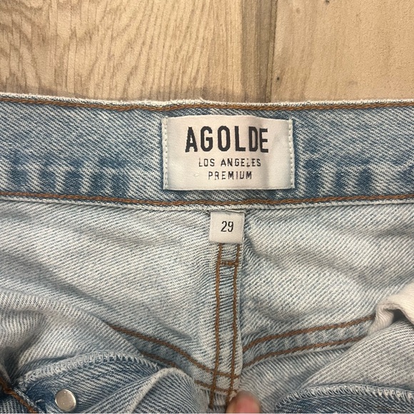 Agolde Parker cutoff jean shorts swapmeet - Picture 3 of 5